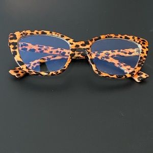 🚫Sold🚫Leopard print blue light glasses